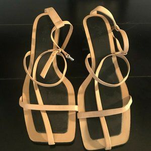 New Zara Heeled Square Toed Sandals